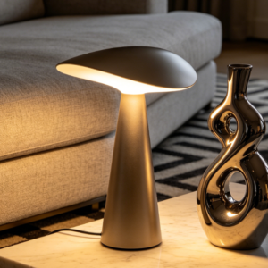 Nordic Minimalist Conical Metal Desk Lamp for Eye Protection