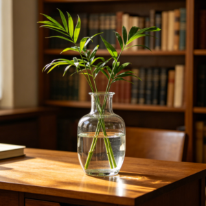 Minimalist Wide-Bellied Straight Glass Vase (INS Style)